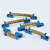 零线排4-12孔10位零地排6*9铜排分线器接零线接地线端子排带底座 零排12孔（蓝色底座）