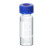 翌哲 2ml透明/棕色进样瓶液相色谱玻璃样品瓶安捷伦取样瓶顶空瓶 盖垫组合 实心盖蓝色(100个/包)含垫片