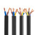 SHLNEN 黑色橡皮铜软电缆 RVV-2*4mm  单位：米