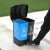双桶分类垃圾桶公共场合商用厨房干湿分离可回收户外二合一 16L双桶(蓝加灰)颜色备注