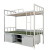 琛选工品 钢制制式单人床 营具床干部宿舍高低铁架床剪板E11 单位;个 干部单层床 