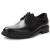 沙驰（SATCHI）牛皮革系带休闲商务时尚正装皮鞋 黑色 黑色 38