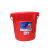 珠塑（ZHUSH）塑料提水桶 加厚耐用圆形收纳桶清洁洗衣桶大容量水桶 珠江桶带盖 28L