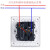 正泰开关插座面板家用86型16a墙壁式暗装多孔斜5孔白色一开五孔 五孔插座