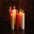 麦锐欧 应急停电应急照明蜡烛 特粗大蜡烛 耐燃照明红色蜡烛4.9*17cm 2支