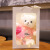 泰迪熊抱抱小熊公仔玩偶毛绒玩具学生送闺蜜女朋友元旦生日礼物 粉眼镜兔白熊 30厘米熊