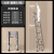 伸缩梯子升降工程梯铝合金便携人字梯多功能不锈钢折叠梯加厚 加厚钢管直梯3.1米