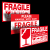 易碎品英文标签贴纸fragile标贴标识跨境物流不干胶唛头 FRAGILE_(3标志)_1000贴