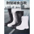 高筒加棉EVA泡沫雨靴男女冬季防水鞋水靴厨房防滑耐油食品靴 带字母款：EVA材质(白色高帮不加棉) 36