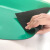 企桥 台垫绿色胶皮防滑橡胶垫耐高温工作台垫实验室桌布维修桌垫 绿黑0.5米*1米*2mm