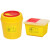 垃圾桶黄色利器盒诊所废物回收加厚脚踏式污物桶摇盖专用 圆形10升整箱50个顺丰