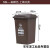 240L户外垃圾桶大号工业分类脚踏室外带盖商用大型环卫箱干湿挂 50L加厚咖啡 湿垃圾