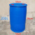 加厚耐腐蚀200升柴油桶/25公斤化工废液桶120L塑料桶胶桶储油罐 加厚 200升双环闭口桶 蓝色