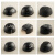 防撞PE棒球帽内盔内衬轻质简易透气安全帽轻便 黑色5#ABS材质