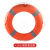 金固雨 船用专业塑料实心聚乙烯救生圈2.5kg带绳+8mm30米反光绳带浮环+钩套装（一套）	