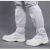 定制适用于电子厂白色劳保鞋防尘长筒鞋高筒靴无尘防砸安全鞋 PU底白筒-安全鞋 39