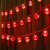 远波   流苏红小灯笼灯串 LED装饰灯彩灯	6米40灯（电池款）常亮带闪