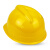 普达 大V型ABS建筑工地透气安全帽 ABSV-6011-1 黄色-040062