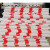 安全标志PVC电力拉线直销管红白反光防护套管单开跨路防撞杆警示 75单开2米