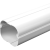 空调管保护套管PVC室内室外空调外机道挂机装饰槽遮挡套 新PVC材质-【75*65】 1米直管