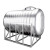 304不锈钢水箱卧式储水罐水塔平放加厚太阳能楼顶蓄水桶 加厚3吨长2.2M宽1.3M高1.45M 304壁