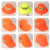 LISM环卫工人帽夏季遮阳防晒大檐帽洁园林公路物业反光网眼帽可印字 桔色渔夫帽 可调节