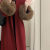 CJUQ女士风衣2023新款气质女装冬季高级富千金袖口毛毛外套遮肉呢 高质量黑色 XXL（100-125斤）