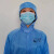 紫羲（ZXFH.NET）细斜纹立领防护服男女医师卫生美容服化学试验白大褂工作服 蓝色 3XL
