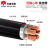 红旗电缆（ZGHQDL）YJV22四芯3+1铜芯铠装低压电力工程用电缆硬线 1米 货期7天50米起订 YJV22 3*2.5+1*1.5