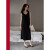BESNOS意大利品牌睡裙女夏季莫代尔无袖背心夏款中长款黑色V领休闲睡衣 雅致白 2XL 适合165-175CM，140-160斤