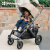 UPPAbaby VISTA V2婴儿推车 可坐可躺 双向高景观可折叠婴儿手推车 旅行套装【不含睡篮】-颜色备注