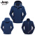 吉普（JEEP）三合一外套男士冲锋冬季防风防水外套2023年新款夹克男装上衣 JC0112深蓝色 M 95-110斤