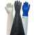 喷砂机专用手套加长加厚新款颗粒防滑耐磨耐用橡胶左右手可单只卖 帆布手套 一双 平铺60CM