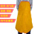焊工工作服男电焊防烫围裙脚盖套袖纯牛皮防护隔热耐高温耐磨劳保工业品 黄色焊工服套装 XL