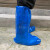 50只一次性塑料长筒靴套防水耐磨加厚鞋套下雨户外养殖畜牧蓝色HX 蓝色塑料靴套1000只(橡筋款) 均码