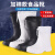 高筒加棉EVA泡沫雨靴男女冬季防水鞋水靴厨房防滑耐油食品靴工业品 zx高度8cm左右：白色牛筋底-不加棉 39-40