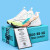 安崉6pro跑步鞋2023新款加绒保暖超轻青少年马拉松运动鞋 白紫 35