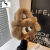 酷奇袋鼠（KUQIDAISHU）毛毛包2023秋冬新款可爱大眼小狗手提包斜挎包包毛绒水桶包网红包 绿色