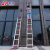 奥鹏升降抽拉铝合金梯子伸缩加厚折叠直单面工程装修户外楼梯特厚 国标2.0厚7米伸缩梯收3.7米升6.
