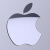 苹果logo手机金属贴纸网红手机壳贴小众个性高颜值DIY标志贴 银色 6.7寸屏幕适用标志  3个装