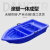 牛筋塑料船渔船加厚双层pe养殖钓鱼船塑胶冲锋舟观光双人塑胶船 3.6米冲锋舟 /蓝色
