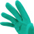 海斯迪克 丁腈手套 厨房防水防滑手套 工业劳保手套HKsq-593 33cm绿色1双 M码 