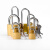 余峰仿铜挂锁优质家用锁具防盗通开锁通用锁大门锁宿舍柜子小号锁 32MM（3把钥匙)