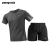 巴塔哥尼亚运动套装夏季运动服休闲两件套T恤健身跑步薄款速干短 天蓝色 L