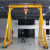 小型龙门吊移动龙门架升降式电动葫芦吊架起重机简易龙门架手推架 一吨4米高4米宽