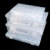 冰禹 BYL-129 透明存储盒 多功能有盖密封塑料零件盒 7排28格白色