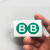 联嘉 PVC电力安全标志牌 警示标识 标示贴 标识牌 自粘标识标签PVC B 直径3cm 50个/包 3包起订