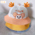 朴稣婴儿子夏季网眼透气宝宝可爱青蛙幼儿男女童盆帽 青蛙米色 6-12个月(帽围45-49cm)