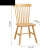 乐真北欧实木餐桌亚克力透明悬浮创意饭桌家用小户型原木色餐桌椅组合 实木广岛椅