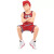 HYWLKJ灌篮高手篮球小子生日蛋糕装饰摆饰篮球鞋篮球框网红烘焙插件配件 英木红发PVC实心款（5个）